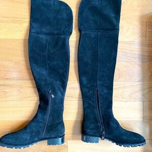 Stuart Weitzman Amber black Thigh-High over the knee Suede Boots size 8 new